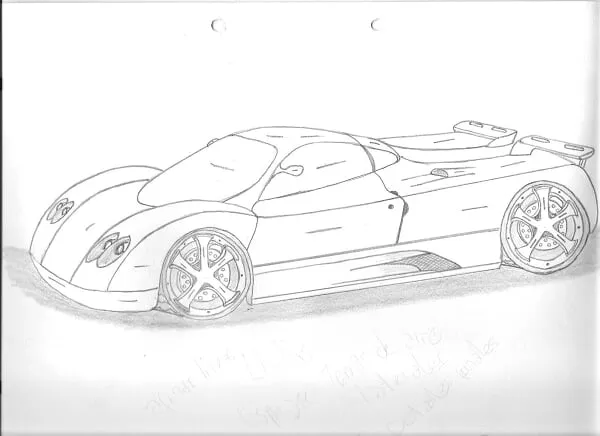 Dibujos a lapiz de carros faciles de hacer - Imagui