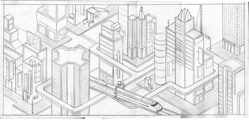 Dibujos a lapiz de ciudades - Imagui