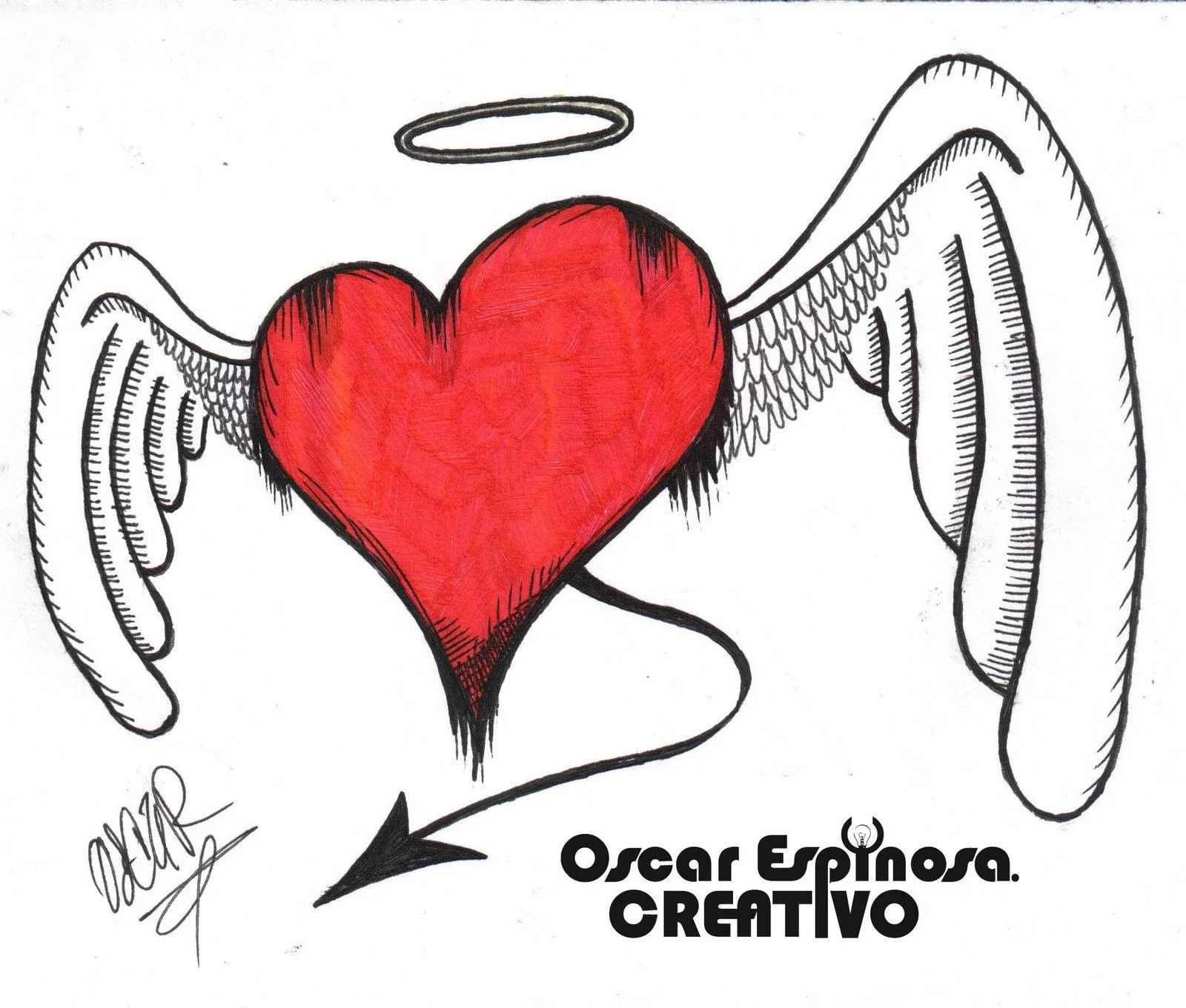 Dibujos A Lapiz De Corazones Con Alas | Dibujo alas con corazon ...