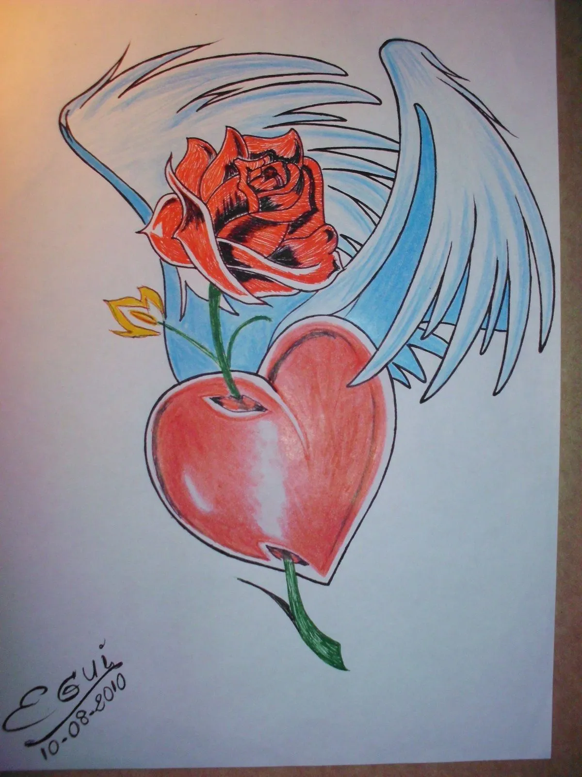 Dibujos a lapiz de corazones con alas - Imagui Dibujos a lapiz de corazones con alas - Imagui