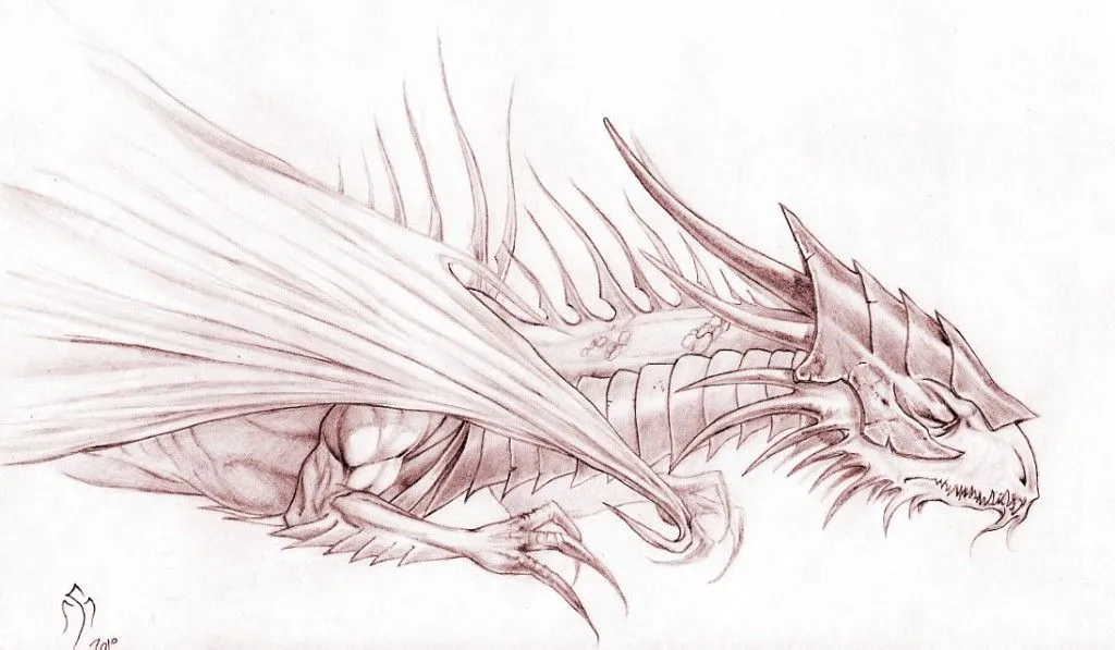 dibujos a lapiz de dragones (5) | Dibujos a lapiz dibujos a lapiz de dragones (5) | Dibujos a lapiz