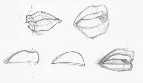 Dibujos a lápiz de labios - Dibujos a lapiz