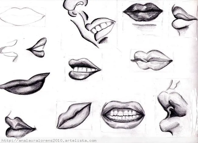 Dibujos a lápiz de labios - Dibujos a lapiz Dibujos a lápiz de labios - Dibujos a lapiz