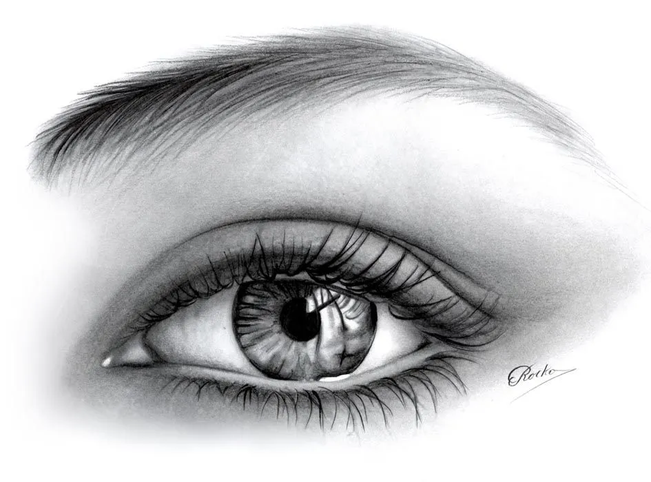 Dibujos a lápiz ojos | Dibujos a lapiz