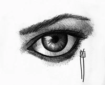 Dibujo de ojos a lapiz - Imagui
