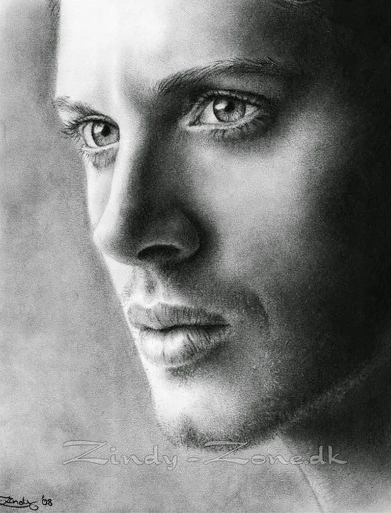 Dibujos a lapiz de rostros de hombres - Imagui