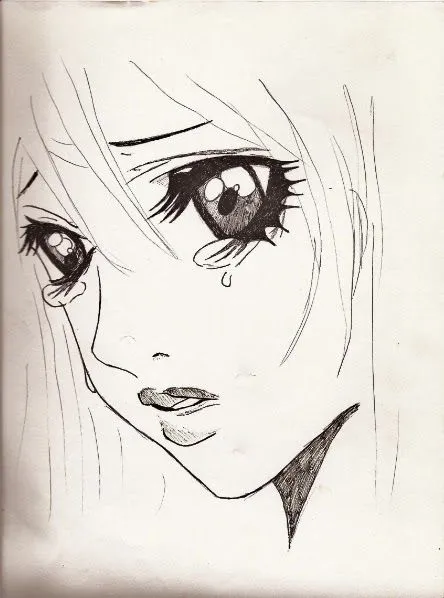 Dibujos de animes tristes para dibujar - Imagui