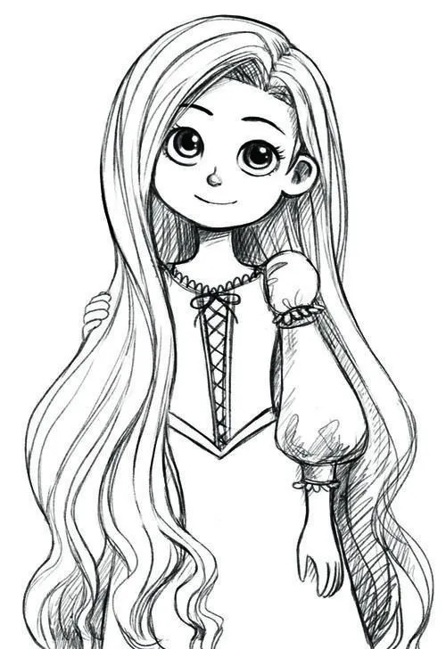Little Rapunzel | Dibujos a Lapiz | Pinterest Little Rapunzel | Dibujos a Lapiz | Pinterest