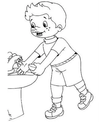Dibujos de lavarse las manos para colorear - Imagui Dibujos de lavarse las manos para colorear - Imagui