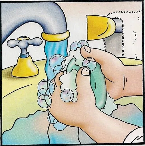 Dibujos de lavarse las manos - Imagui