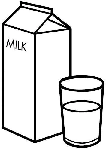 DIBUJOS DE LECHE PARA COLOREAR