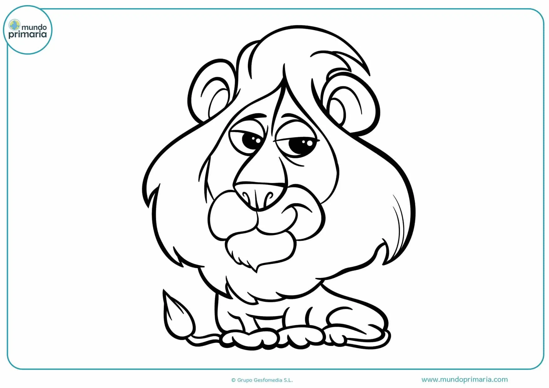 Dibujos de leones para Colorear a Lápiz o como quieras - Mundo Primaria Dibujos de leones para Colorear a Lápiz o como quieras - Mundo Primaria