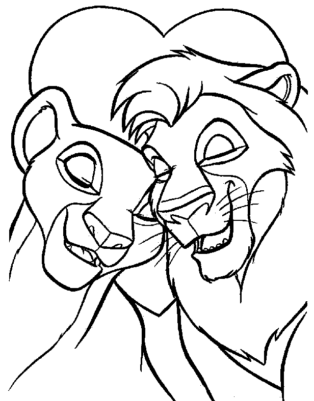  ... . Un bonito dibujo de amor para imprimir y colorear cuando queráis