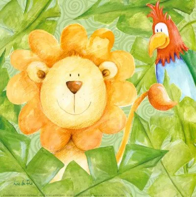 DIBUJOS DE LEONES PARA NIÑOS (