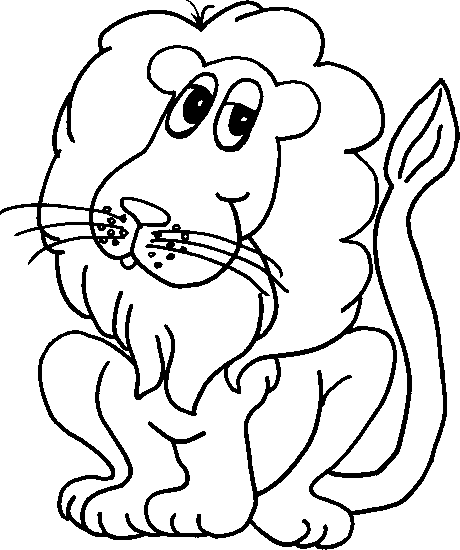 Leones animados para colrear - Imagui