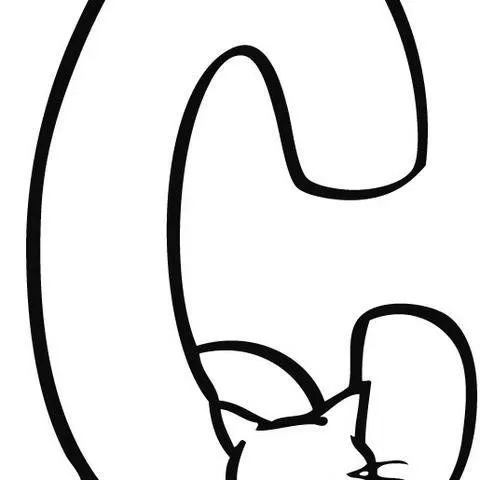 Imprimir: Letra C: Dibujos para colorear