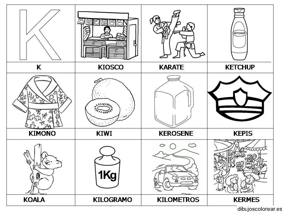 Dibujos de Letras | Dibujos para Colorear Dibujos de Letras | Dibujos para Colorear