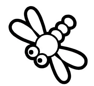 DIBUJOS DE LIBELULAS PARA COLOREAR