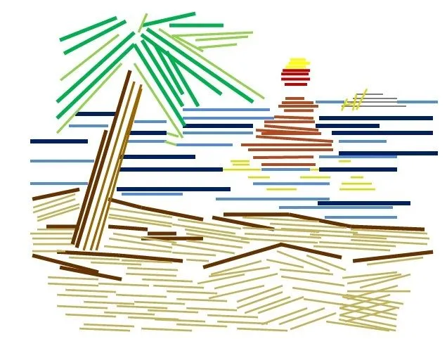 Dibujos de paisajes con lineas - Imagui