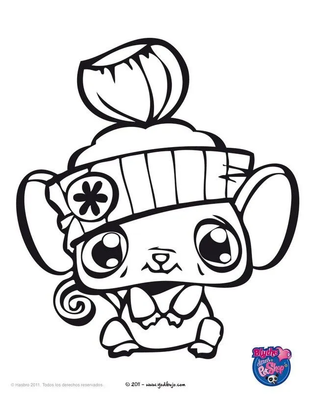 Dibujos de LITTLEST PET SHOP para colorear, RATON littlest pet ... Dibujos de LITTLEST PET SHOP para colorear, RATON littlest pet ...