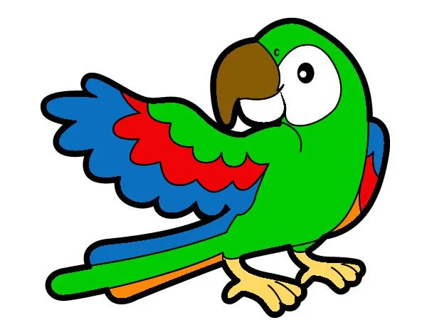 Dibujos de Loros para Colorear - Dibujos.net Dibujos de Loros para Colorear - Dibujos.net
