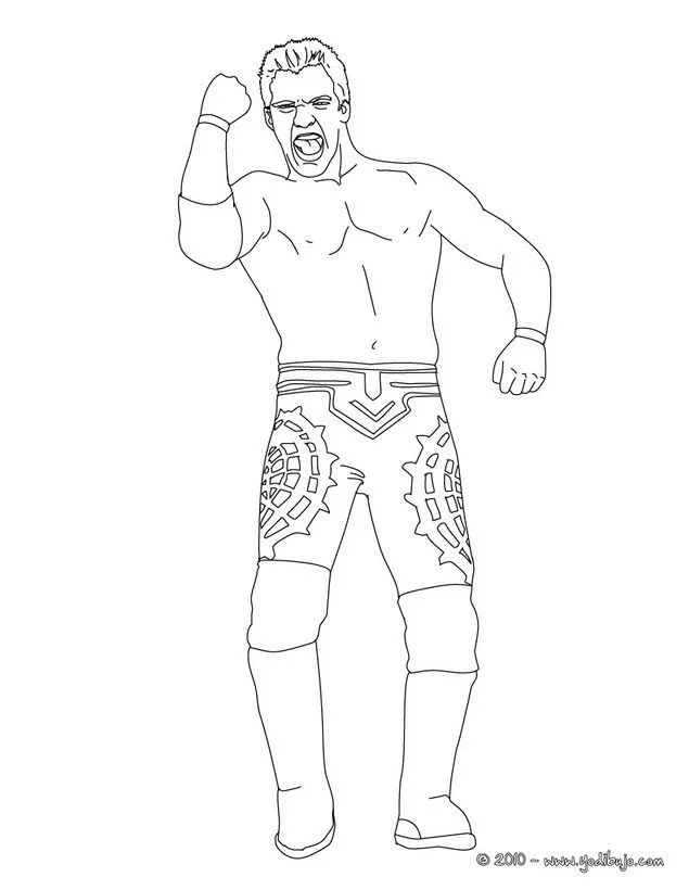 Dibujos de LUCHA LIBRE para colorear, Chris Jericho para imprimir Dibujos de LUCHA LIBRE para colorear, Chris Jericho para imprimir
