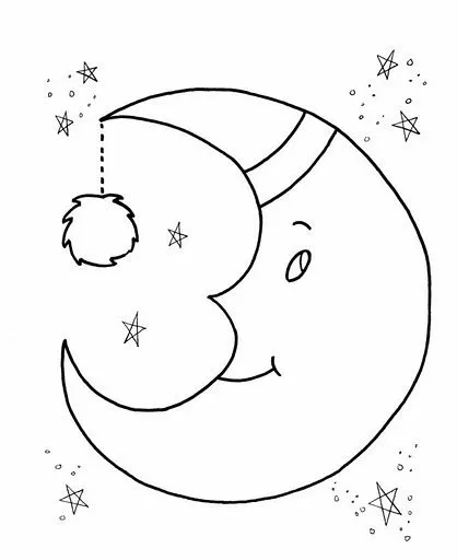 DIBUJOS DE LUNAS PARA COLOREAR