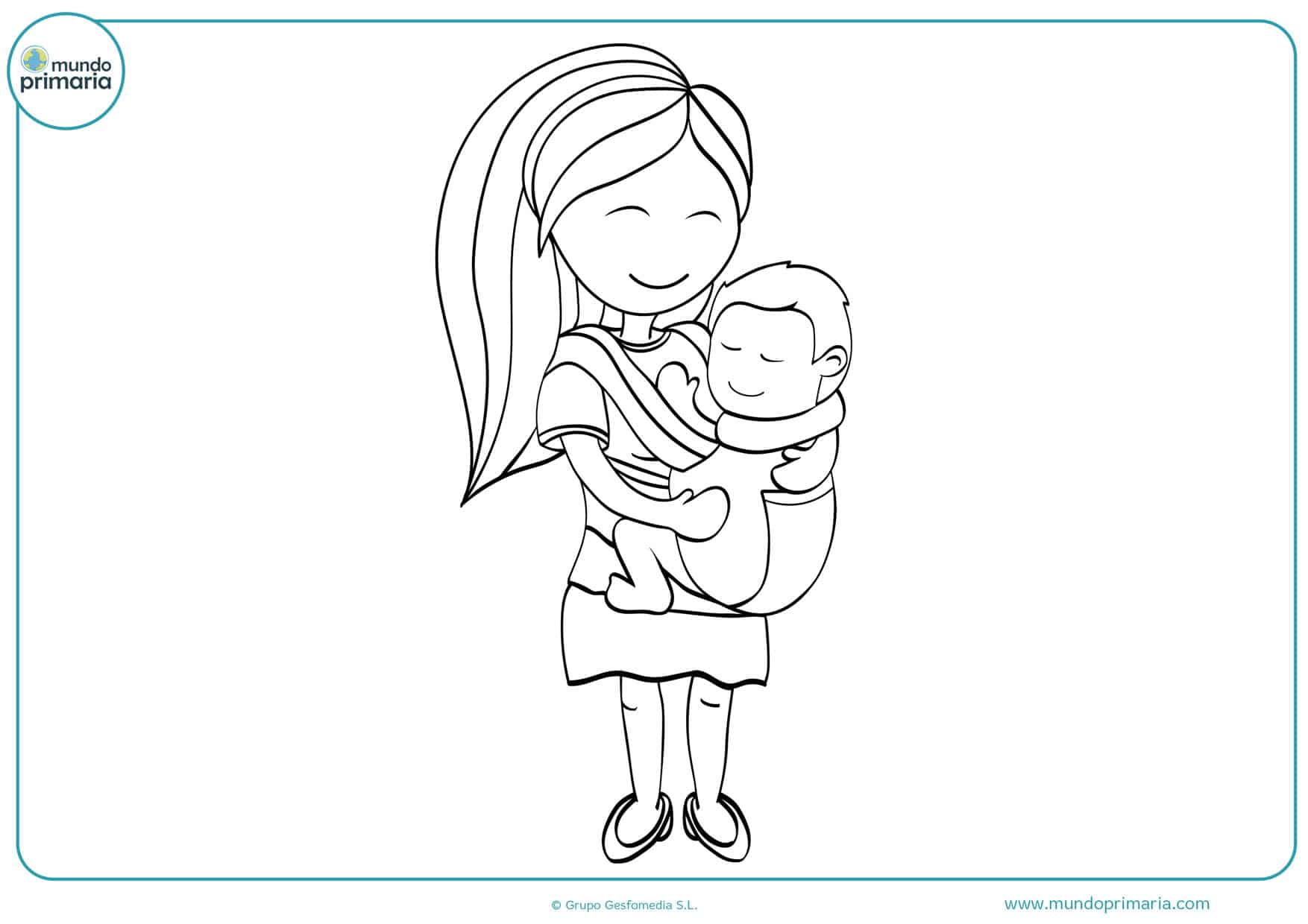 Dibujos del Día de la Madre para colorear - Didactalia: material educativo Dibujos del Día de la Madre para colorear - Didactalia: material educativo