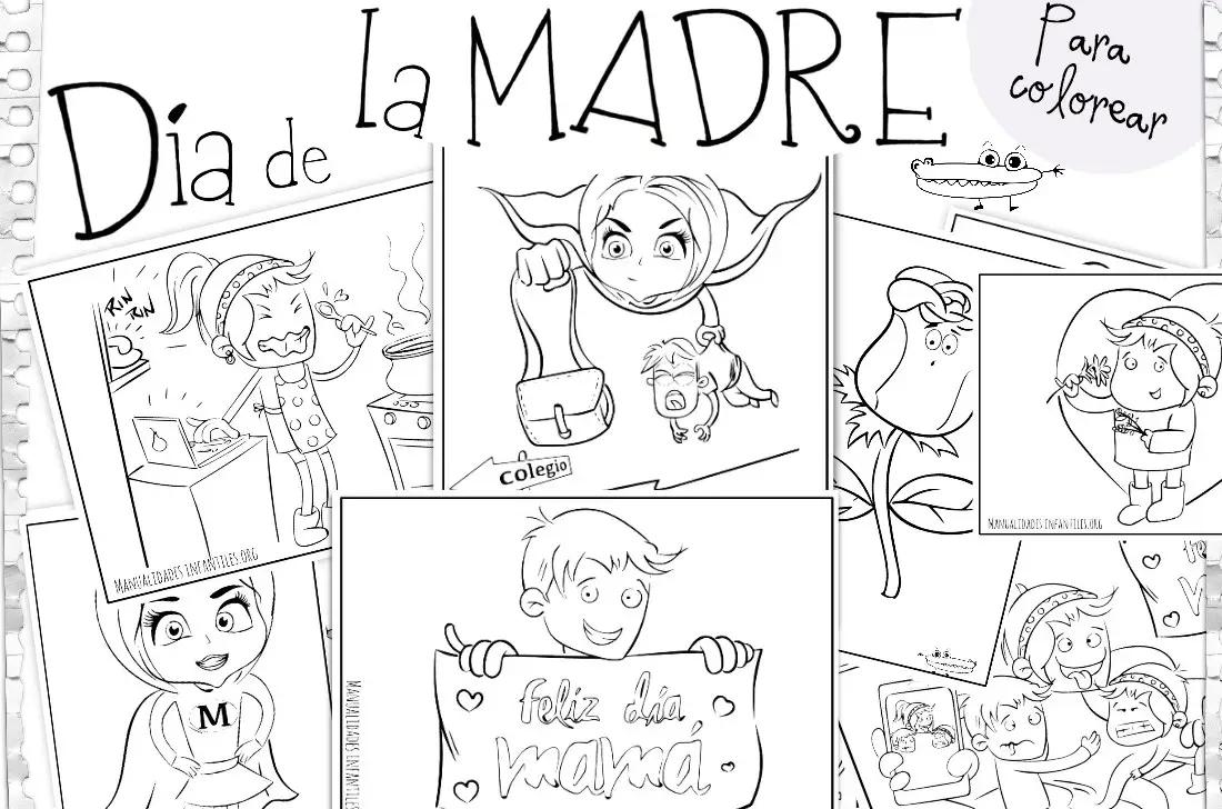 Dibujos para el Día de la Madre -Manualidades Infantiles Dibujos para el Día de la Madre -Manualidades Infantiles
