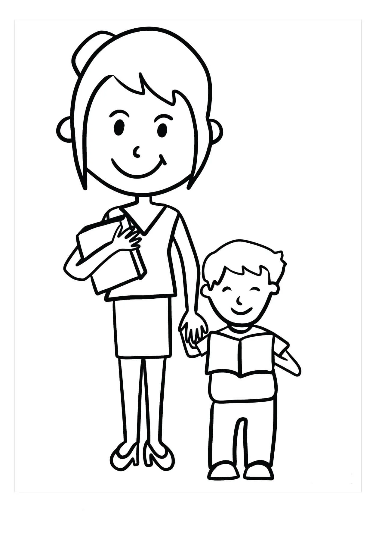 Dibujos de Maestra para colorear e imprimir– ColoringOnly.Com Dibujos de Maestra para colorear e imprimir– ColoringOnly.Com