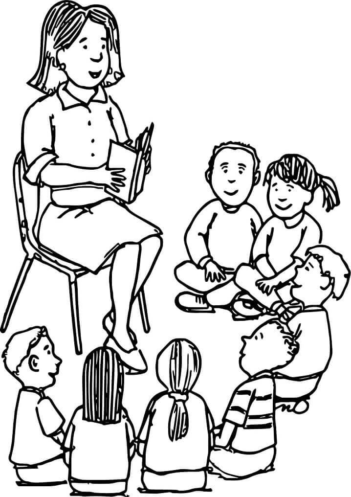 Dibujos de Maestra para colorear e imprimir– ColoringOnly.Com Dibujos de Maestra para colorear e imprimir– ColoringOnly.Com