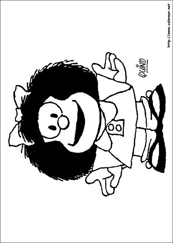 Dibujos para colorear de Mafalda