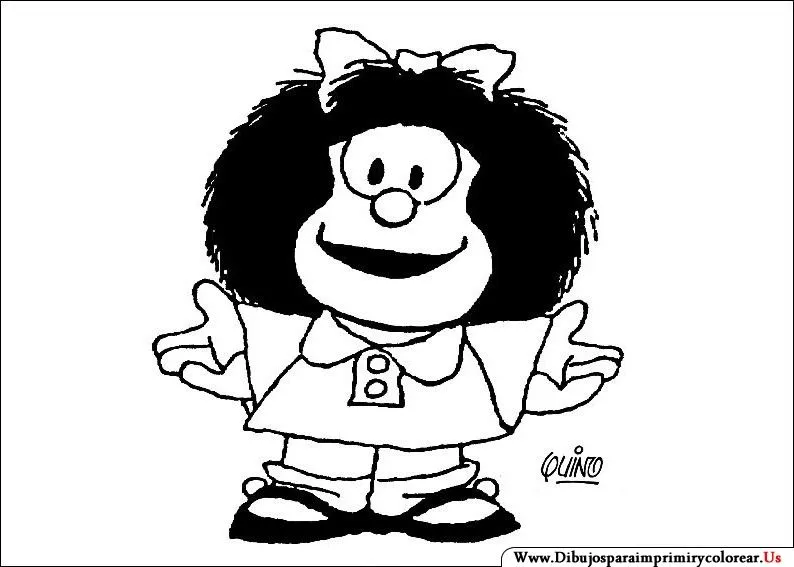 Dibujos de Mafalda para colorear e imprimir - Imagui Dibujos de Mafalda para colorear e imprimir - Imagui