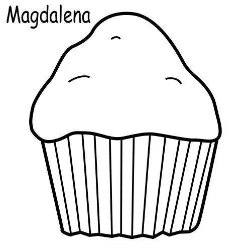 Imagenes de muffins para pintar e imprimir - Imagui
