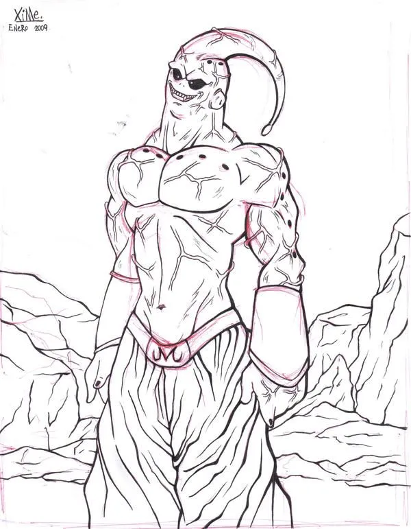 Majin buu para dibujar - Imagui
