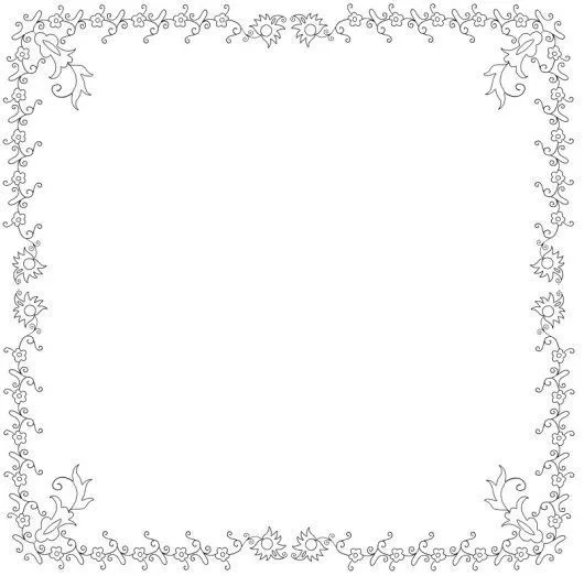 Dibujos de Mallorca - Frame | Embroidery Patterns - Borders ...