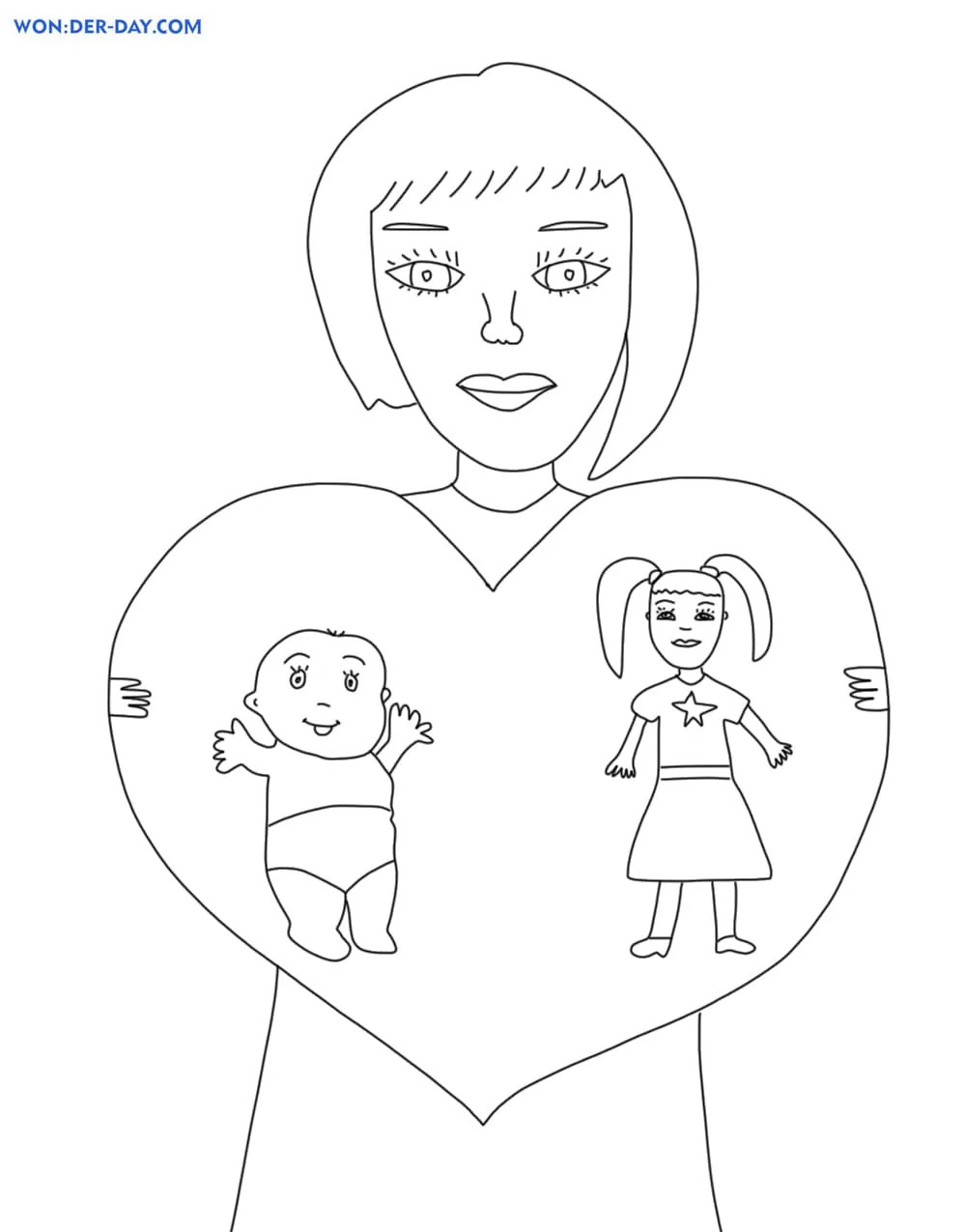 Dibujos de Mamá para colorear | Wonder-day.com Dibujos de Mamá para colorear | Wonder-day.com