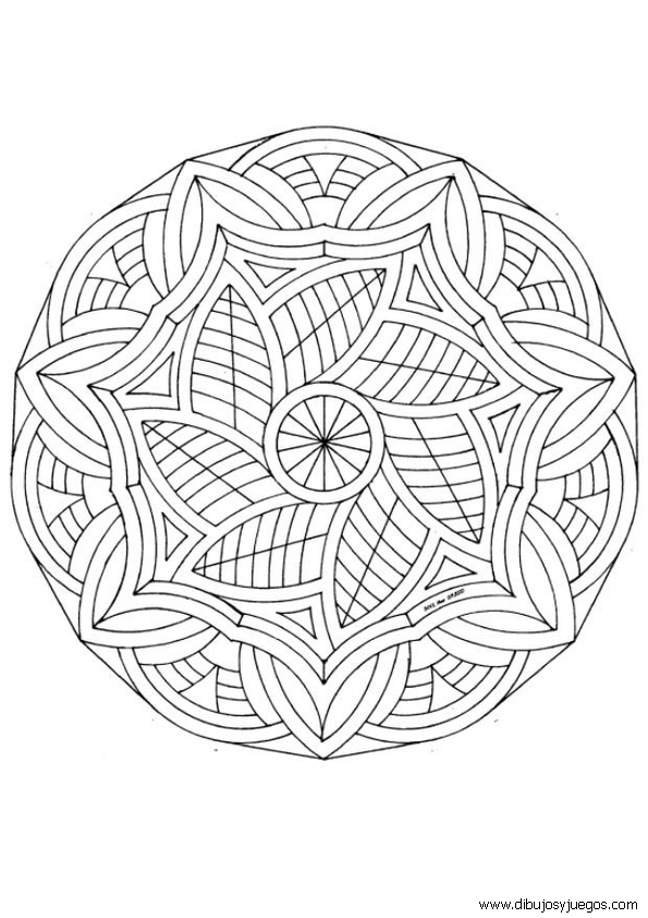 dibujos-mandalas-complejos-052 | Dibujos y juegos, para pintar y ...