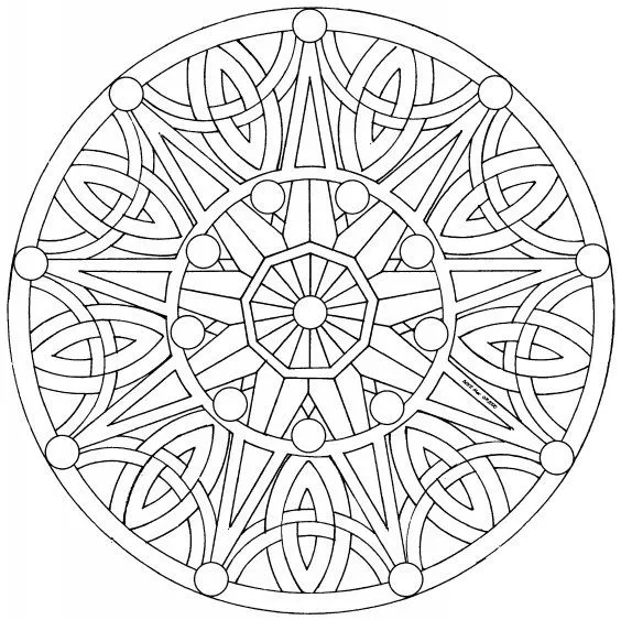 Dibujos de mandalas para colorear o pintar