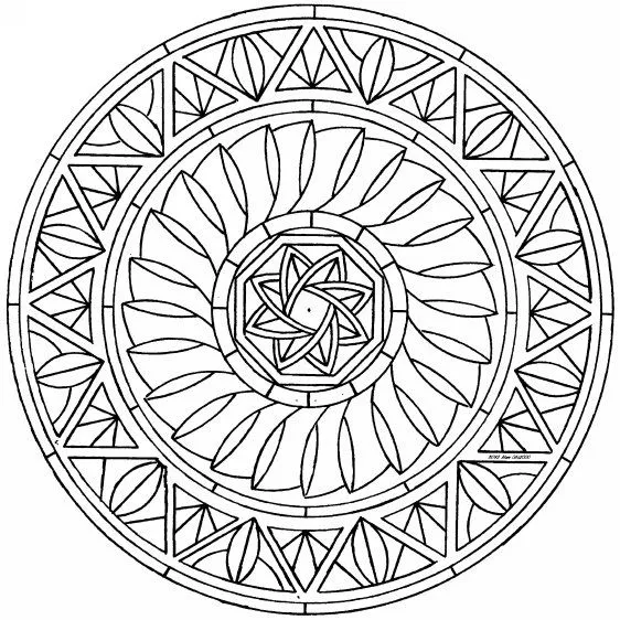 Dibujos de mandalas para colorear o pintar