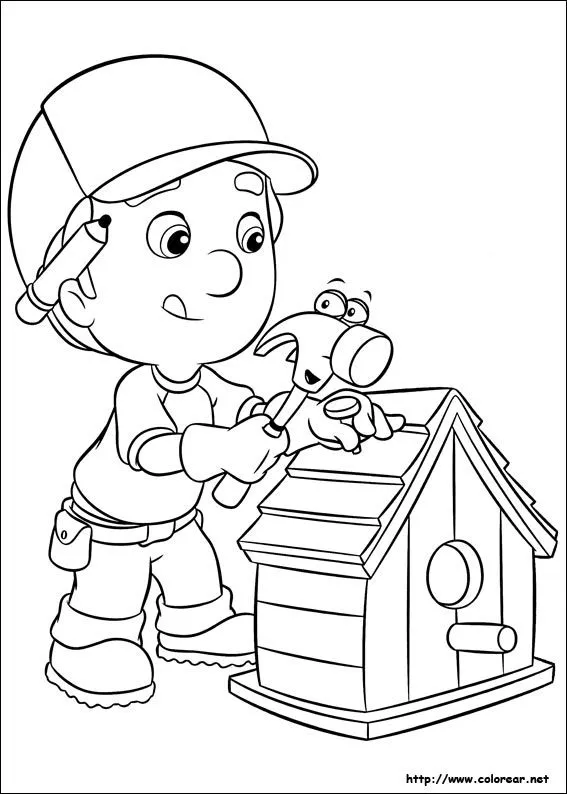 Dibujos de Manny a la Obra y sus herramientas para colorear en ... Dibujos de Manny a la Obra y sus herramientas para colorear en ...