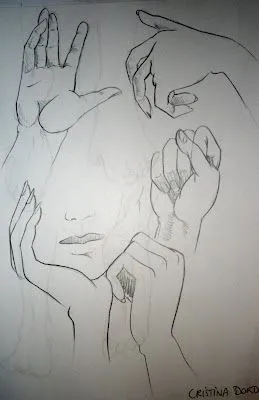 dibujos de manos y pies realizados en mi clase de ilustracion tecnica ...