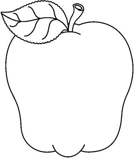 Dibujos de manzanas para colorear