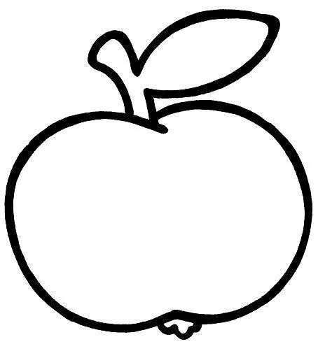 DIBUJOS DE MANZANAS PARA COLOREAR