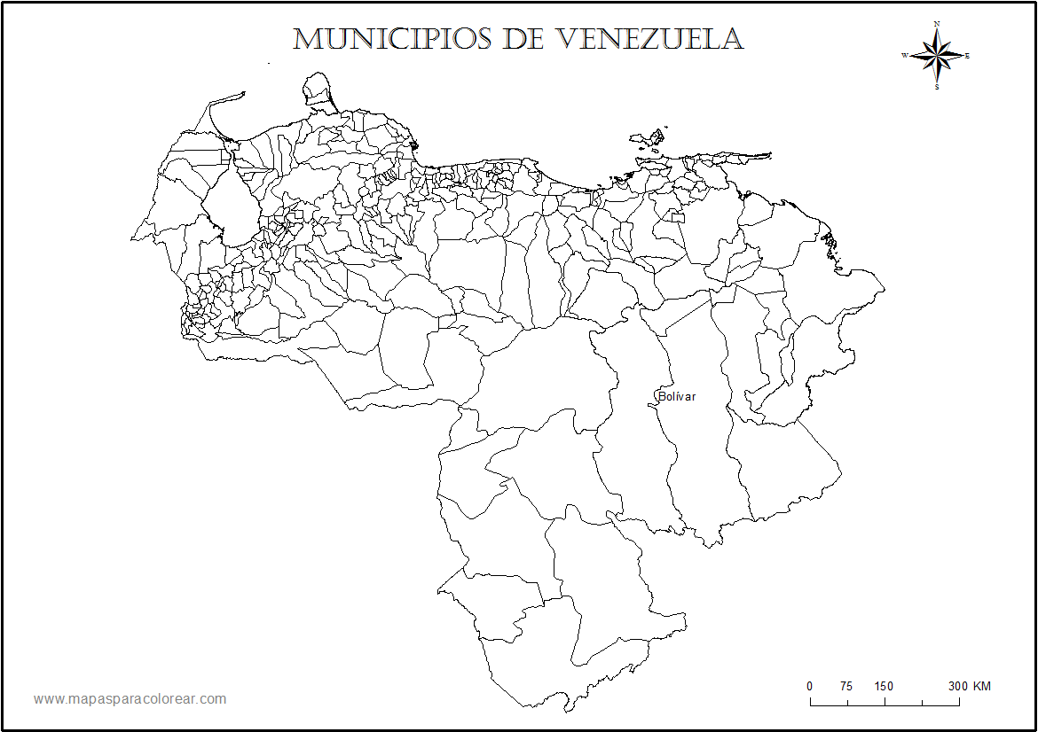 Dibujos de Mapa de Venezuela para descargar y colorear | Colorear imágenes Dibujos de Mapa de Venezuela para descargar y colorear | Colorear imágenes