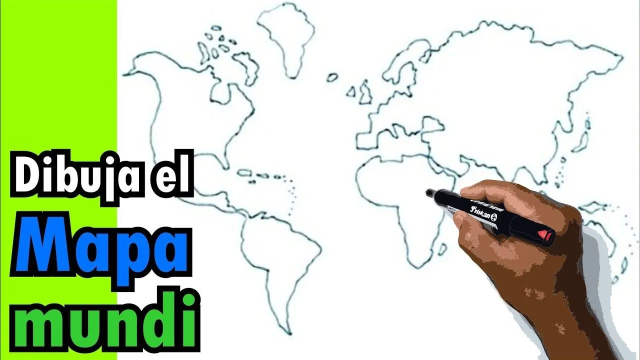 Dibujos de mapas 3/4 - Cómo dibujar un mapamundi, globo terraqueo, mapa del mundo, planeta tierra - YouTube Dibujos de mapas 3/4 - Cómo dibujar un mapamundi, globo terraqueo, mapa del mundo, planeta tierra - YouTube