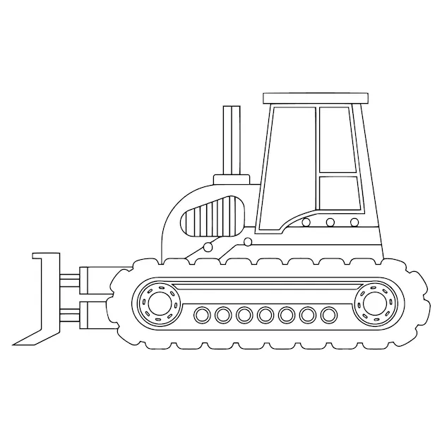 Dibujos de máquinas de construcción para colorear para niños dibujos de vehículos para colorear | Vector Premium Dibujos de máquinas de construcción para colorear para niños dibujos de vehículos para colorear | Vector Premium