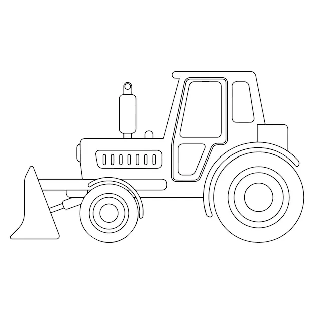 Dibujos de máquinas de construcción para colorear para niños dibujos de vehículos para colorear | Vector Premium Dibujos de máquinas de construcción para colorear para niños dibujos de vehículos para colorear | Vector Premium