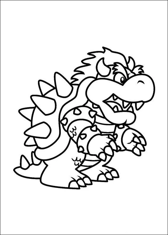 Mario y sus amigos para colorear - Imagui