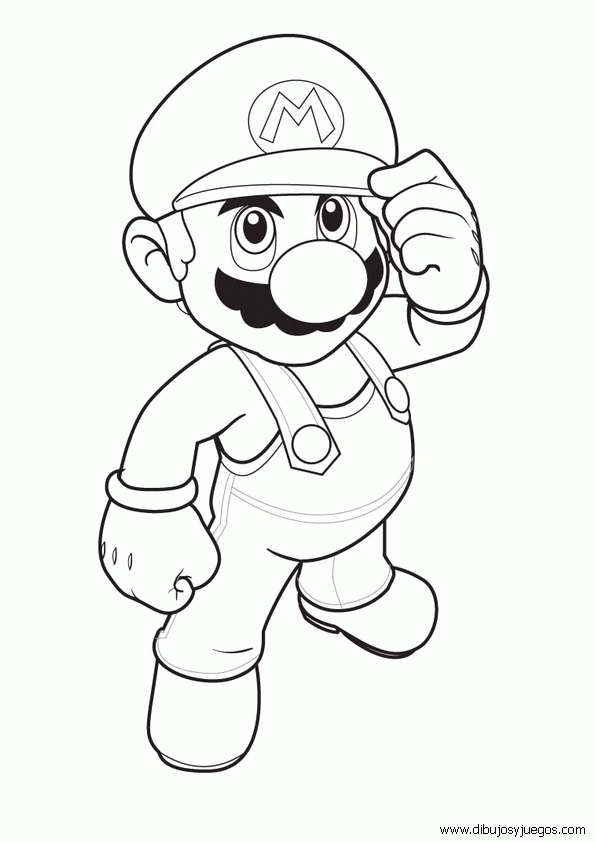 dibujos-mario-bross-002 | Dibujos y juegos, para pintar y colorear